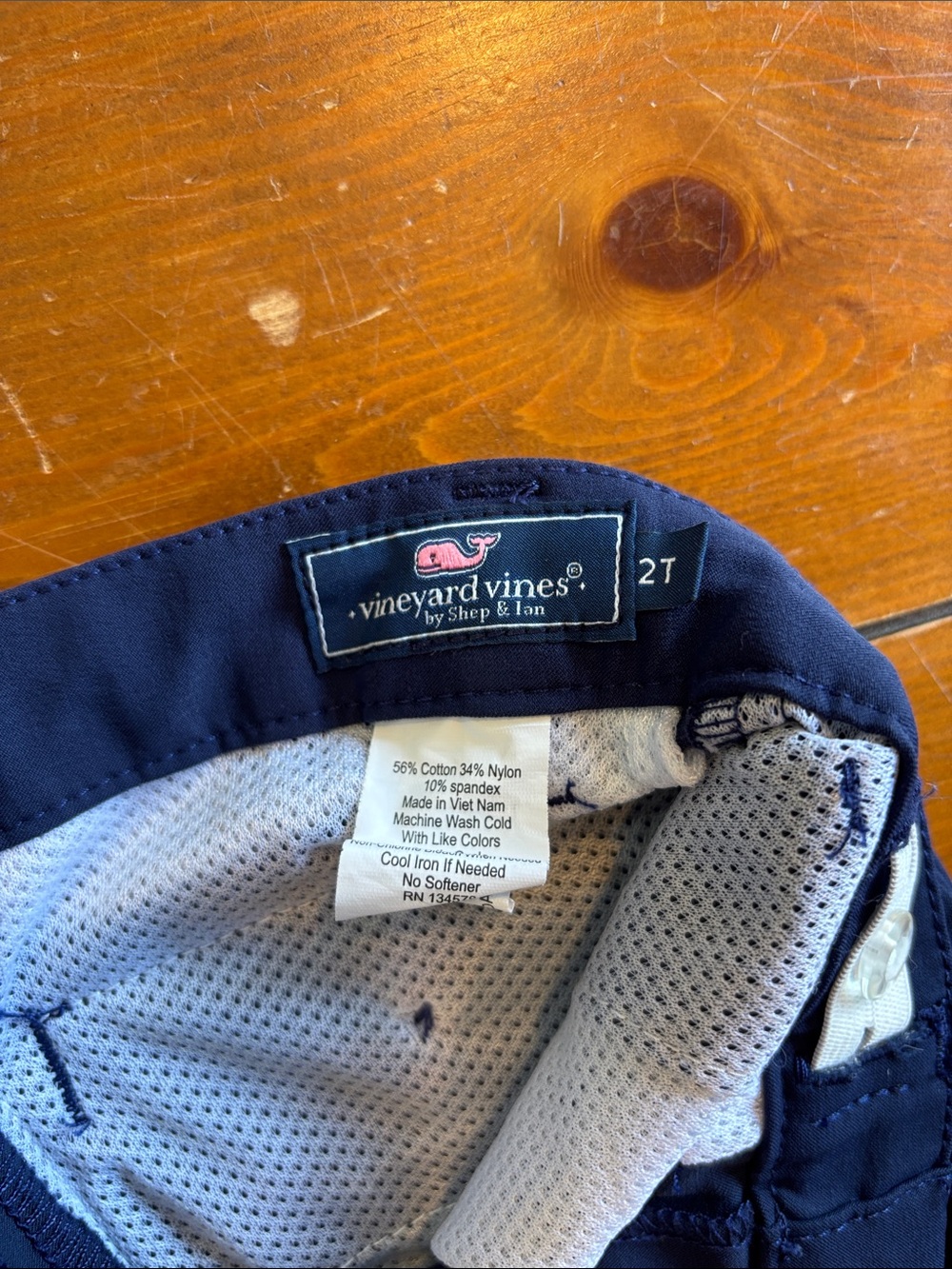 Lot of 2 Vineyard Vines Kids Pants in Navy and Khaki Boys Size 2T EUC - Picture 5 of 11